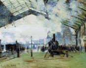 克劳德莫奈 - Arrival of the Normandy Train, Gare Saint-Lazare